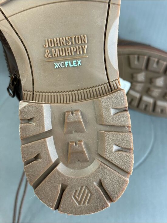 Johnston & Murphy XC Flex Connelly Wingtip leather two tone boots mens size 11M main image 5